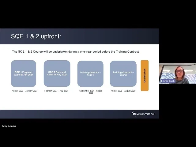 Thumbnail image for Irwin Mitchell - Our Training Contract - Webinar