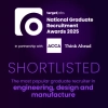 Shortlisted - The most popular graduate recruiter in engineering, design and manufacture award 2025, sponsored by Skyscanner