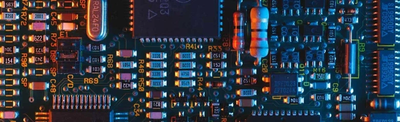 A circuit board that has been designed by a design engineer.