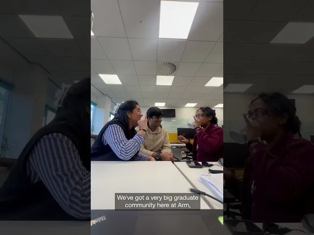 Thumbnail image for Sarina - Curious what it’s like to start your career at Arm?