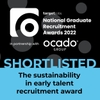 Shortlised - The sustainability in early talent recruitment award