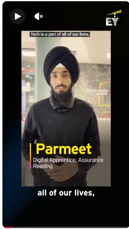 Thumbnail image for EY - Meet Parmeet | Skills for the future