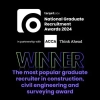 Winner - The most popular graduate recruiter in construction, civil engineering and surveying 