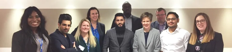 Group of business people smiling at the camera