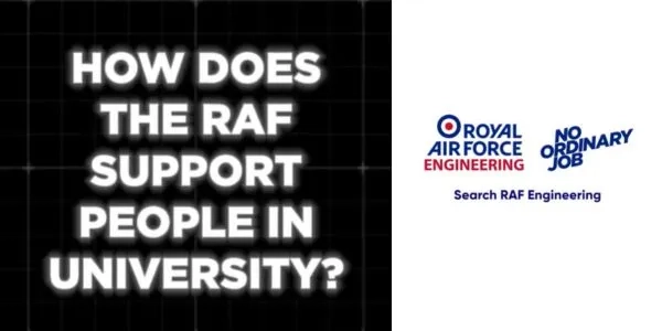 Thumbnail for How does the RAF support people in University 