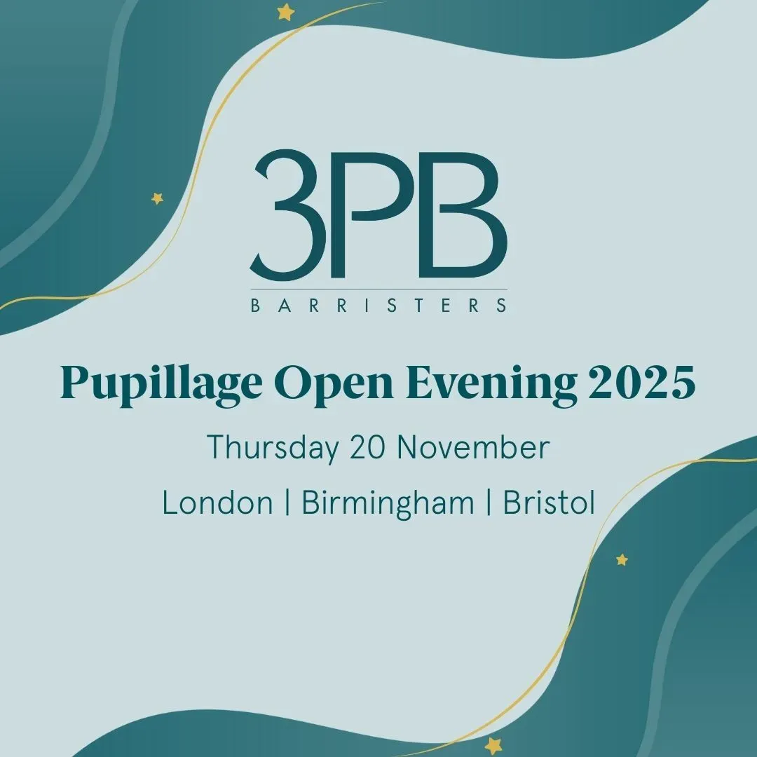 3PB Pupillage Open Evening 2025 image