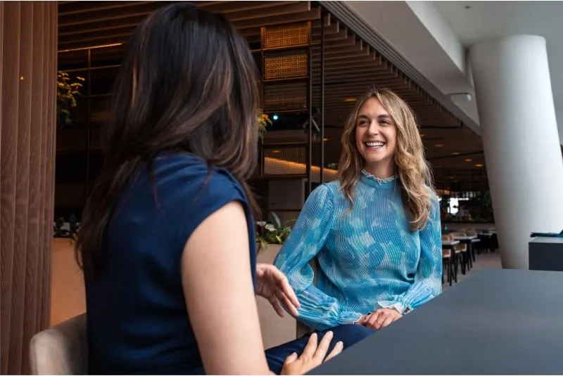 Freshfields trainees two women speaking